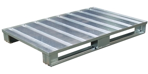 Metal pallets type PMR with rim
